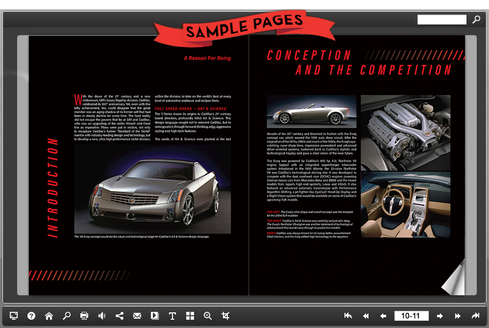 Cadillac V-Series sample pages